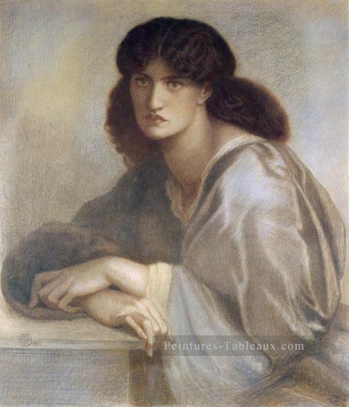 La Donna Della Finestra 1880 craies colorées préraphaélite Brotherhood Dante Gabriel Rossetti Peintures à l'huile